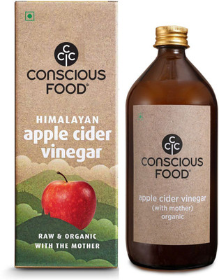 Conscious Food Organic Apple Cider|Raw with the Mother Vinegar(500 ml)