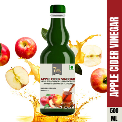 7HerbMaya Apple Cider Vinegar for Weight Loss With Strand of Mother Unfiltered Vinegar(500 ml)