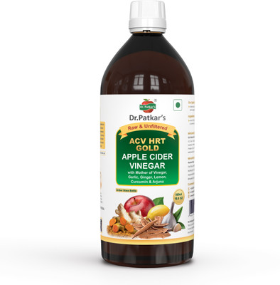 Dr. Patkar's HRT GOLD Health Shot | Immunity,Heart & Gut Support | Raw & Unfiltered Vinegar Vinegar(500 ml)