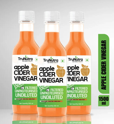 TruNutra Apple Cider Vinegar For Weight Loss Himalaya ACV Healthy Vinegar Vinegar(3 x 500 ml)