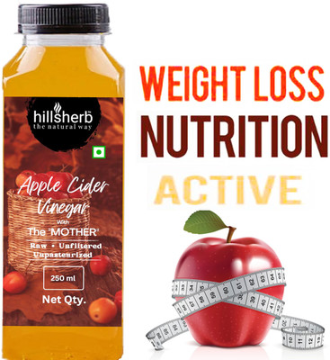 hillsherb ORGANIC APPLE CIDER VINEGAR FOR IMPROVED GUT HEALTH - Vinegar(250 ml)