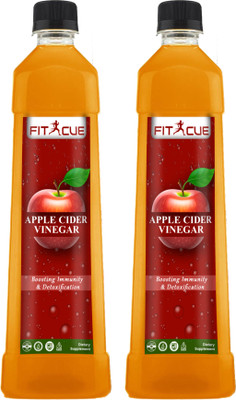 Fitcue Apple Cider Vinegar For weight loss with Mother Vinegar Pack Of 2 Pro Vinegar(2 x 500 ml)