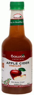 Bawaa Apple Cider Vinegar with Mother - Raw, Unfiltered, Unpasteurized Vinegar(500 ml)
