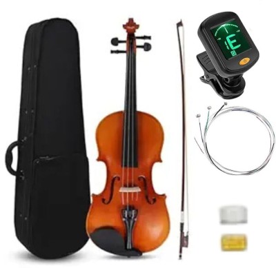 Urban Infotech 4/4 Violin with Hard Case Musical Instrument for Beginners, string and tunrt 4/4 Semi- Acoustic Violin(Brown Yes)