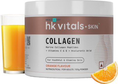 HEALTHKART HK Vitals Skin Radiance Collagen Supplement with Biotin, Orange(100 g)