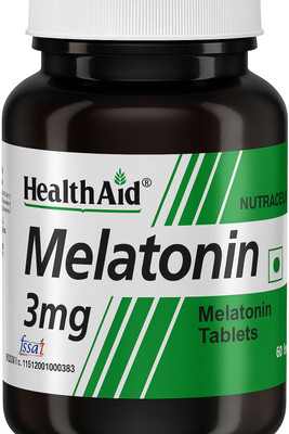 HealthAid Melatonin 3mg | Helps Regulate Sleep Cycle Naturally(60 Tablets)