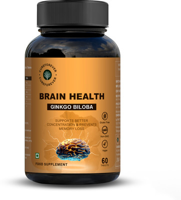 CureForever Ginkgo Biloba 240mg Tablets High Potency Brain Health Concentration Memory(60 Tablets)