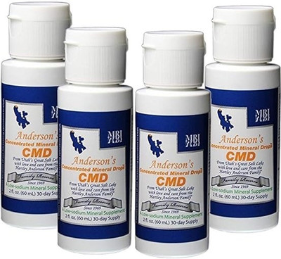 ANDERSON'S CMD CMD Anderson Concentrated Mineral Drops, 60ml in Each Pack (Pack of 4)(4 x 60 ml)