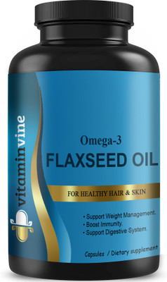 Vitaminvine Flaxseed extract Capsules Omega 3 (G102)(60 Capsules)