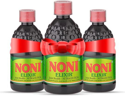 Noni Elixir 500ML Juice –Made with Natural Noni Fruit Extract, Ashwagandha & 5 More Herbs(3 x 500 ml)