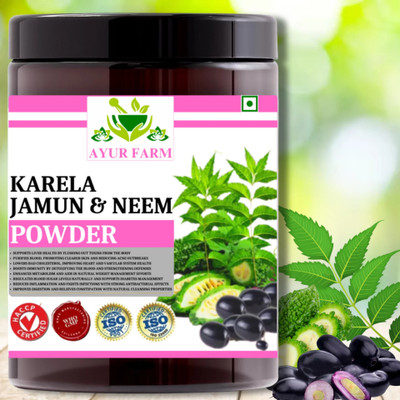 Ayur Farm jamun karela powder with neem for maintain sugar level | karela jamun powder(300 g)