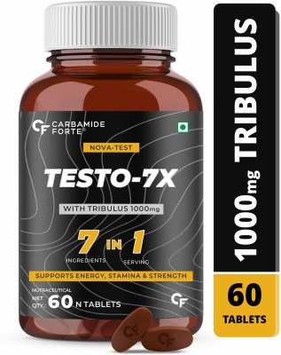 CARBAMIDE FORTE Testosterone Booster Supplement with Tribulus Terrestris 1000mg(60 Tablets)