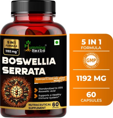 Humming Herbs Boswellia Serrata Supplement - Support Joint, Mobility & Immune Health(60 Capsules)