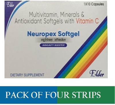 NEUROPEX MULTIVITAMIN AND MINERAL SOFTGEL ELDER LABS CAPSULE (4*10CAPS)(4 x 10 Capsules)