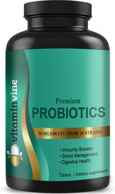 Vitaminvine Probiotic Supplement 30 Billion Cfu Tablets (S74)(30 Tablets)