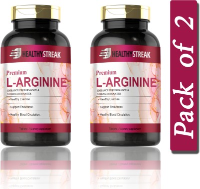 Healthy Streak L-Arginine 1000mg Tablets Per Serving (S207)(2 x 60 Tablets)