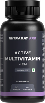 Nutrabay Pro Active Multivitamin for Men, Enhances Energy, Stamina & Immunity(30 Tablets)
