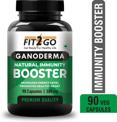 Fit2Go Ganoderma Natural Immunity booster capsule, Detox Rejuvenation 500 mg(90 Capsules)