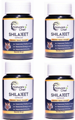 Nature' S Chef Shilajeet capsule for health(pack of 4)(4 x 30 Capsules)