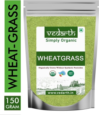 Vedarth Super Wheat-grass Powder, 150gm, Vegan, Non-GMO, Gluten-Free(150 g)