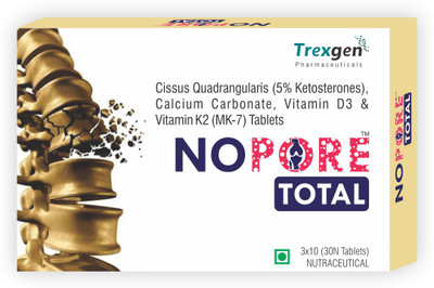 Trexgen NOPORE TOTAL Bone, Joint & Fracture Support(30 Tablets)