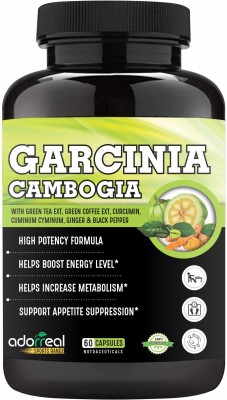 Adorreal Garcinia Cambogia with Herbal extract Green Tea, Green Coffee Weight Management(60 Capsules)