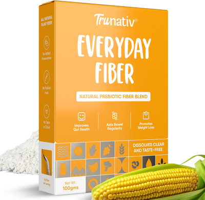 TruNativ Everyday Fiber, Bloating Relief,Gas,Constipation & Acidity Relief, Unflavoured(100 g)