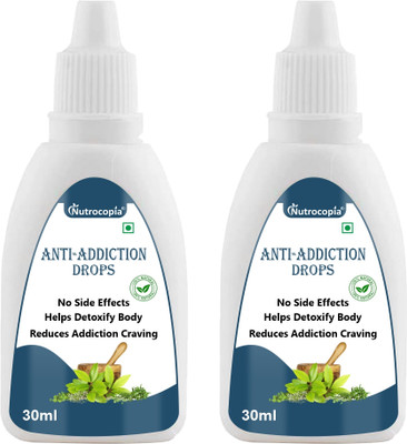 NUTROCOPIA Anti Addiction Drops for Improve Digestion (2x30ml)(Pack of 2, 60 ml)