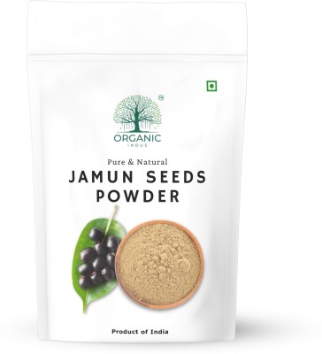 Organic Indus Jamun Seed Powder 200gm | Helps in Sugar Control & Blood Sugar Management(200 g)