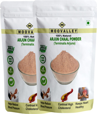 Moovalley Arjun ki Chaal Powder, Arjuna Bark, Arjun Chal Tree Kwath, Arjuna Chettu Chhal(2 x 75 g)