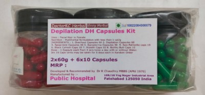 Vinny Herbal Depilation DH Herbal Supplement Capsules Kit(3 x 60 Capsules)
