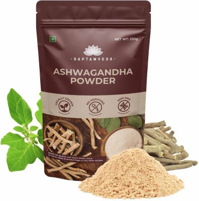 Saptamveda Premium Ashwagandha Powder 250 gms - Organic & Natural - Boost Energy & Stamina(250 g)