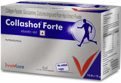 Innovcare Collashot Forte Joint & Cartilage Support Supplement with Collagen & Glucosamine(10 x 15 g)