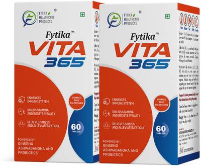 FYTIKA HEALTHCARE PRODUCTS Vita 365 Multivitamin with Probiotics | Supports Immunity & Gut Health