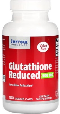 Jarrow Formulas Glutathione Reduced, 500 mg, 150 Veggie Caps(150 Capsules)