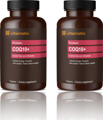 Vitamatix 120mg Coenzyme Q10 Tablets with Piperine (S239)(2 x 60 Tablets)