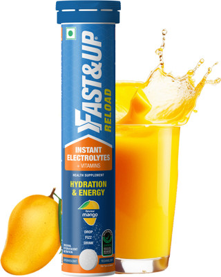 FAST&UP Reload Electrolytes-Hydration With Instant Energy Formula-Energy Drink-Mango(20 Tablets)