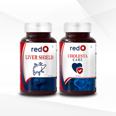 redo Combo Pack of Liver Shield and Cholesta Support(2 x 250 mg)