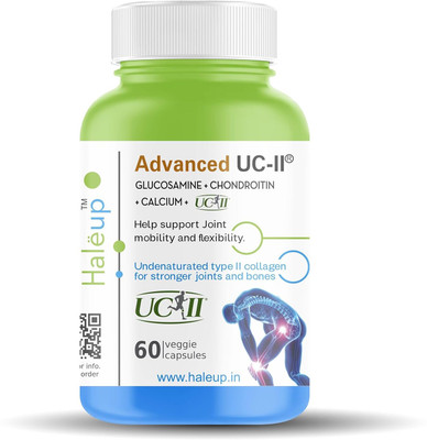 HALEUP Advanced UC-II® Interhealth USA, Undenaturated Natural Type II Collagen,(4 x 60 Capsules)