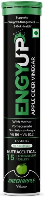ENGYUP Apple Cider Vinegar, 15 Effervescent Tablets For Weight Loss, Green Apple Flavor(15 Tablets)