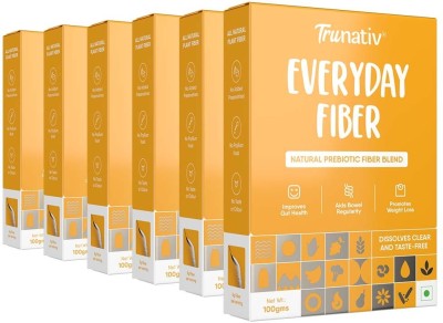 TruNativ Everyday Fiber, Bloating Relief,Gas & Acidity Relief, Unflavoured (Pack of 6)(6 x 100 g)
