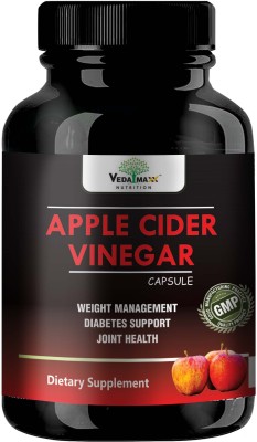 VEDA MAXX vedamaxx Apple Cider Vinegar Capsules 500 mg Helps Weight Loss & lower blood(60 Capsules)