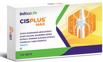 Cisplus Advanced Bone & Joint Support Tablets - Calcium, Vitamin K2, Cissus & Moringa(30 Capsules)