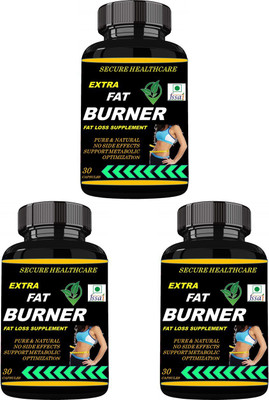 Secure Healthcare Extra Fat Burner Fat Burner Supplements Capsules Pack Of 3(3 x 30 No)