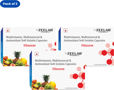 zeelab Vitazem Softgel Multivitamin Capsule(3 x 10 Capsules)