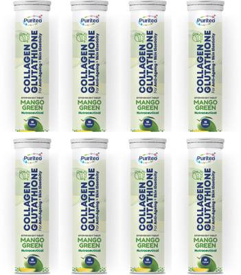 puriteo COLLAGEN GLUTATHION MANGO GREEN_08(8 x 15 Tablets)