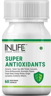 INLIFE Super Antioxidants Immuno Booster Immune Care Supplement – 60 Veg Capsules(3 x 20)