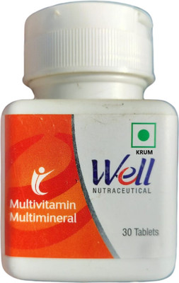 KRUM New Well Nutraceutical- Multivitamin Multimineral(30 Tablets)