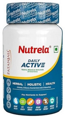 PATANJALI Nutrela Daily Active Natural Herbs And Biofermented Vitamins (Pack of 2)(2 x 30 Capsules)