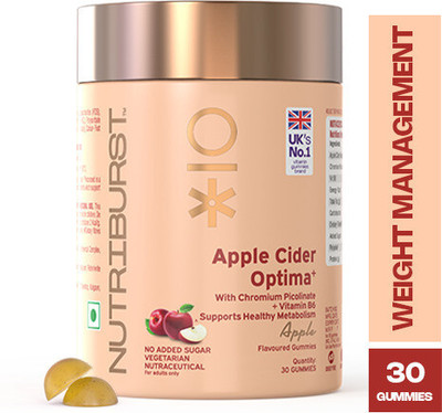 Nutriburst Apple Cider For Healthy Metabolism with Chromium Picolinate(30 No)
